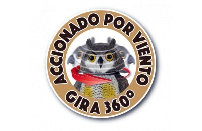 BUHO EOLICO MASSO AHUYENTADOR DE PAJAROS