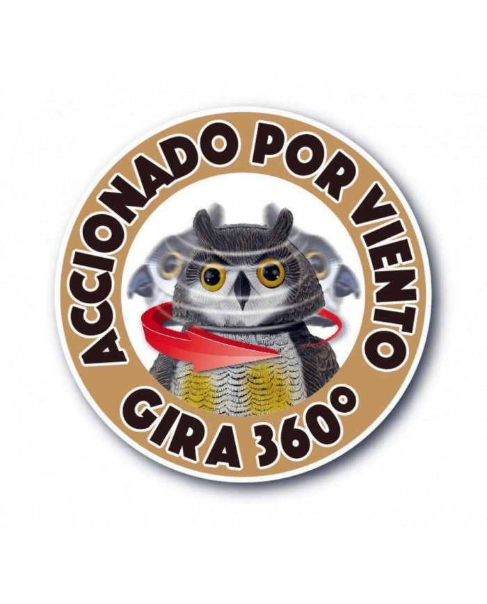 BUHO EOLICO MASSO AHUYENTADOR DE PAJAROS