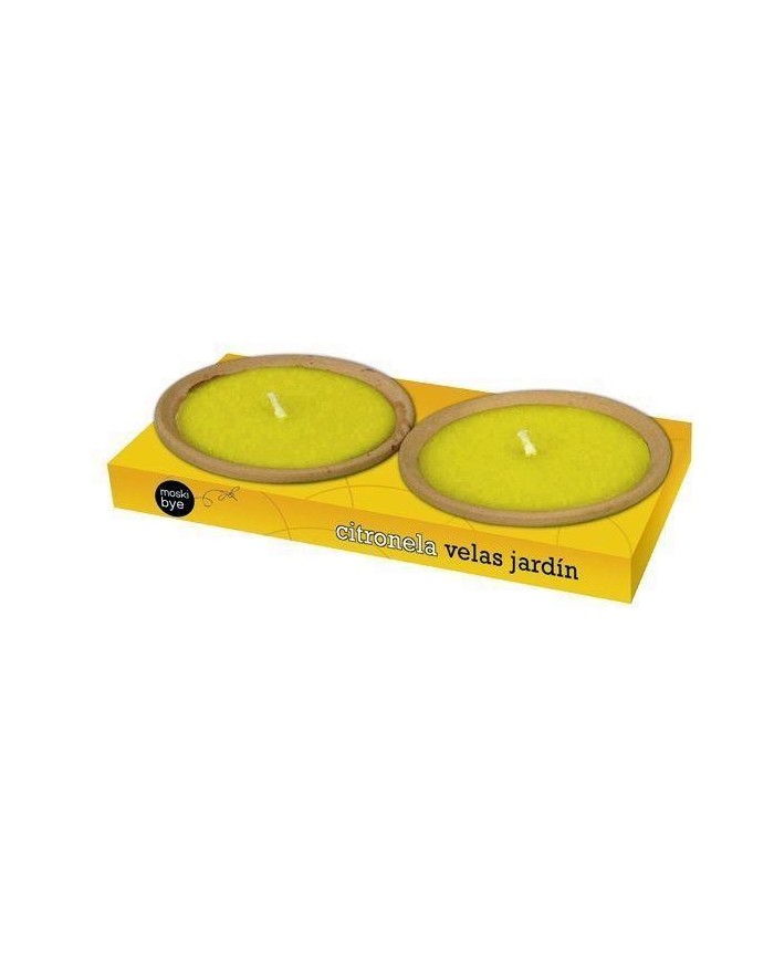 VELA PLATO TERRACOTA CITRONELA (PACK 2UDS.) FLOWER