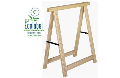 CABALLETE MADERA PINO  77 X 73'5 CMS. BISAGRA NEGRA