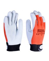 GUANTES PIEL LARGO GRIS TALLA 7 12UNID.