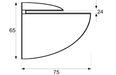 SOPORTE PELICANO SP4 75X65MM.BLANCO MICEL