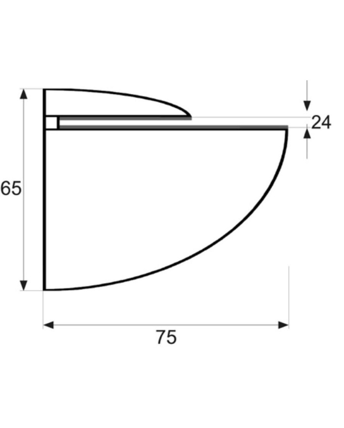 SOPORTE PELICANO SP4 75X65MM.BLANCO MICEL