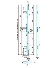 CERRADURA EZCURRA E2000B/3 ESMALTADA 3PUNTOS
