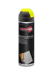 MARCADOR OBRA SPRAY 500ML. AMARILLO FLUOR