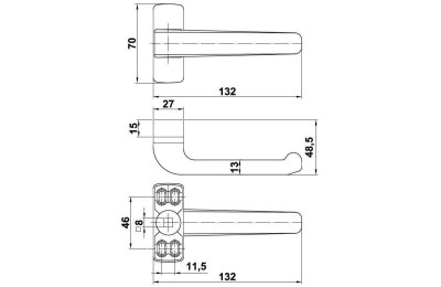 MANILLA EPSILON ALUMINIO NEGRA AMIG JUEGO