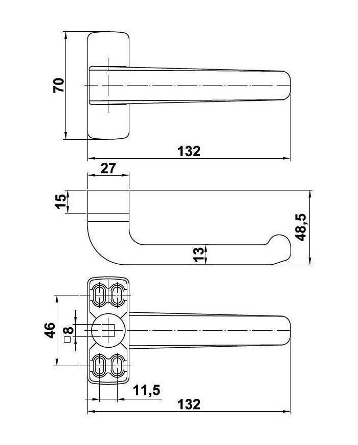 MANILLA EPSILON ALUMINIO NEGRA AMIG JUEGO