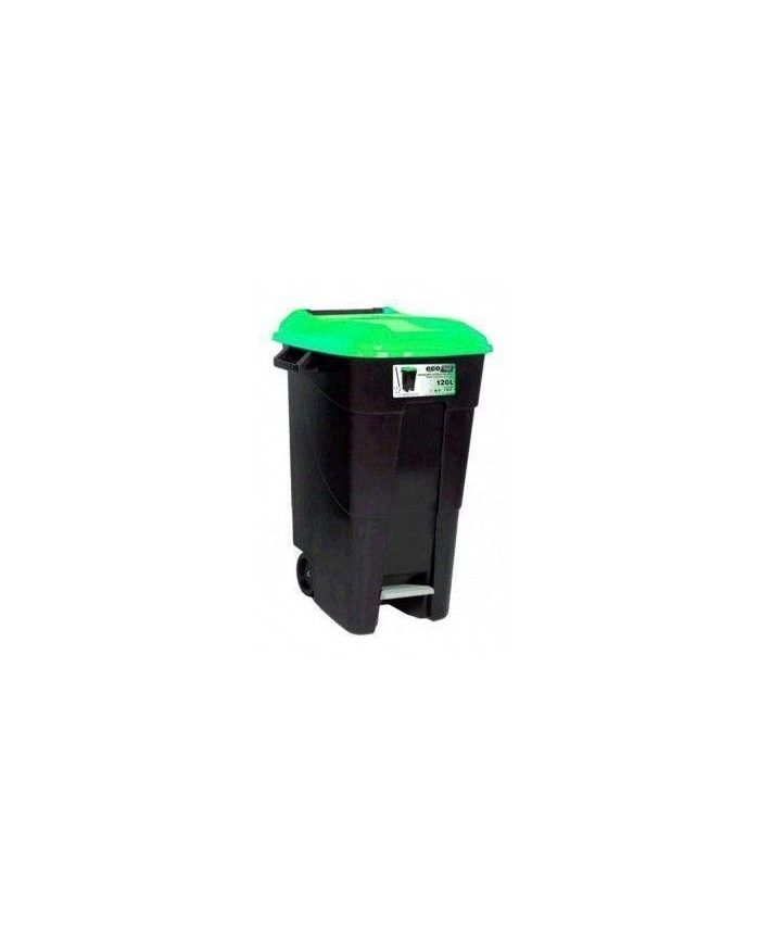 CONTENEDOR TAYG VERDE C/RU+PEDAL 120LTS. 423031