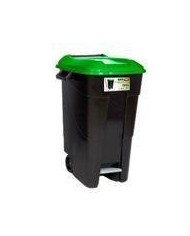 CONTENEDOR TAYG VERDE C/RU+PEDAL 120LTS. 423031