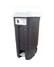 CONTENEDOR TAYG GRIS C/RU+PEDAL  80LTS. 433009
