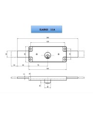 CERRADURA PERSIANA ILARGI 11A (154X60MM)