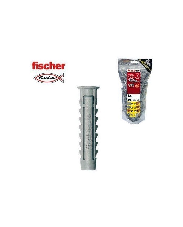 TACO NYLON SX PLUS FISCHER 6MM. BOLSA 200+40UDS. 568725