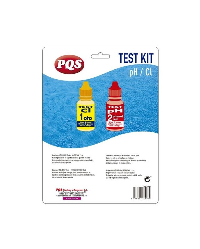 TEST KIT PQS PH-CLORO 11406425