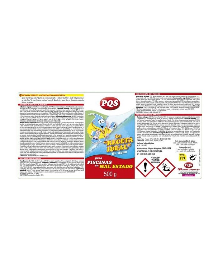 LA RECETA PQS (BT.500 GRS.)