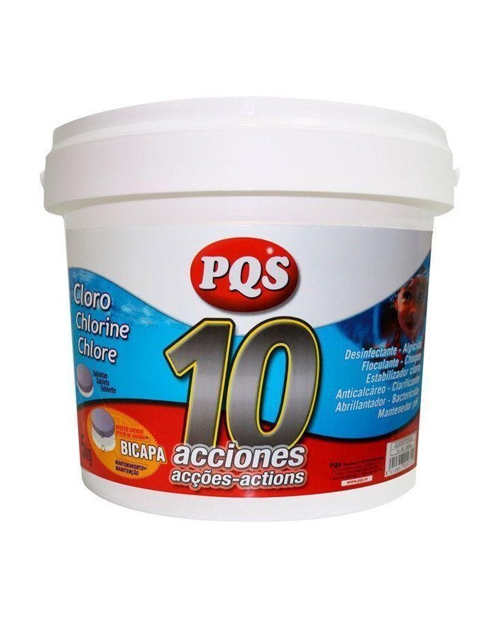CLORO PQS 10 ACCIONES BICAPA (BT.5 KGS.)