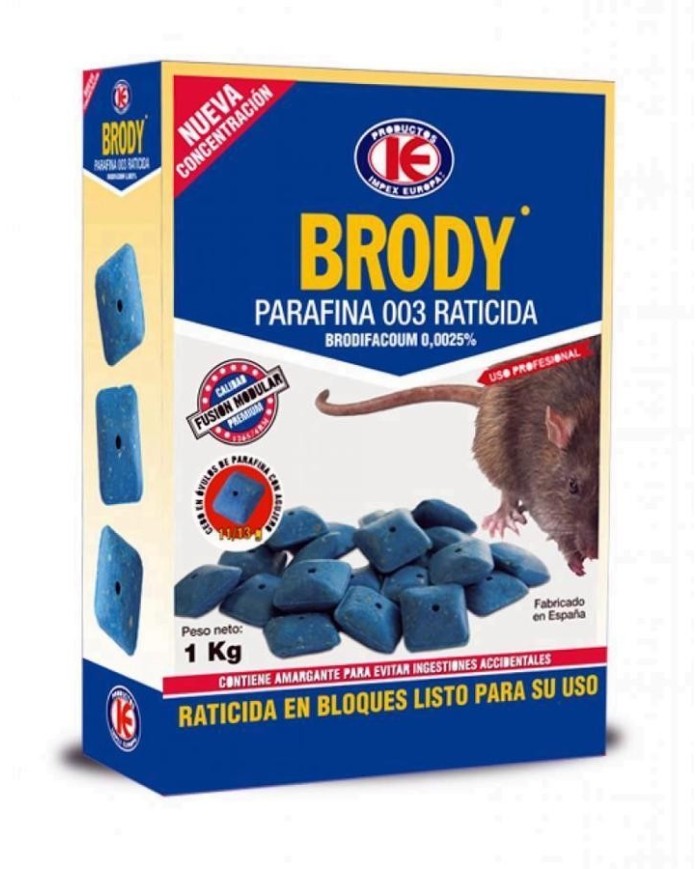 RATICIDA BRODY OVULOS 300GRS. D01.433