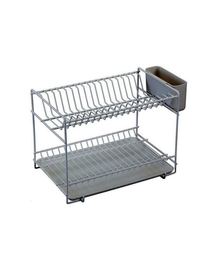 PLATERA C/BANDEJA PLASTICO BLANCA PEQUEÑA SAUVIC