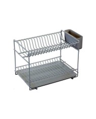 PLATERA C/BANDEJA PLASTICO BLANCA PEQUEÑA SAUVIC