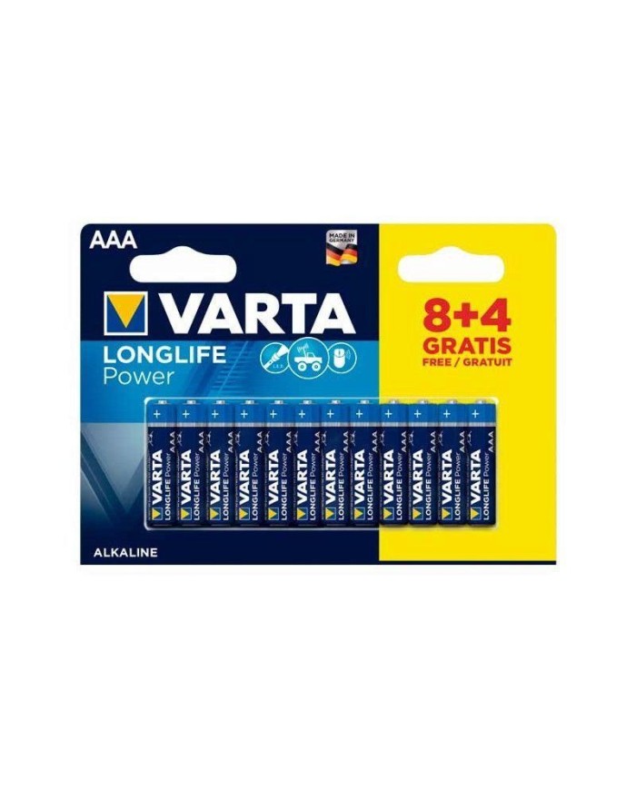 PILA VARTA AAA L.LIFE POWER BLISTER 8+4