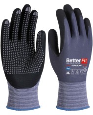 GUANTES NITRILO RIFILING TALLA 8 NEGRO 12UNID.