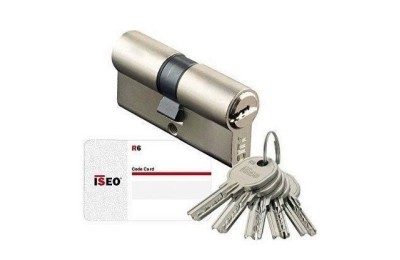 CILINDRO ISEO NIQUELADO R6 60MM. 30X30 LEVA CORTA LLAVES IGUALES