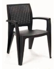 SILLON PLASTICO SFK RATTAN BLANCO