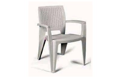 SILLON PLASTICO SFK RATTAN BLANCO