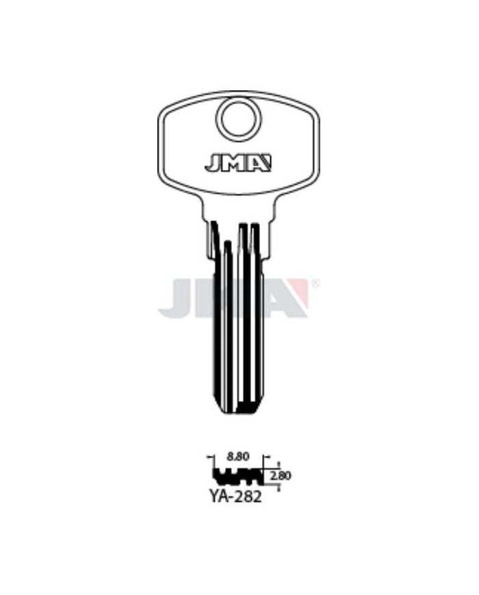 LLAVES BRUTO SEGURIDAD YA-282    LATON