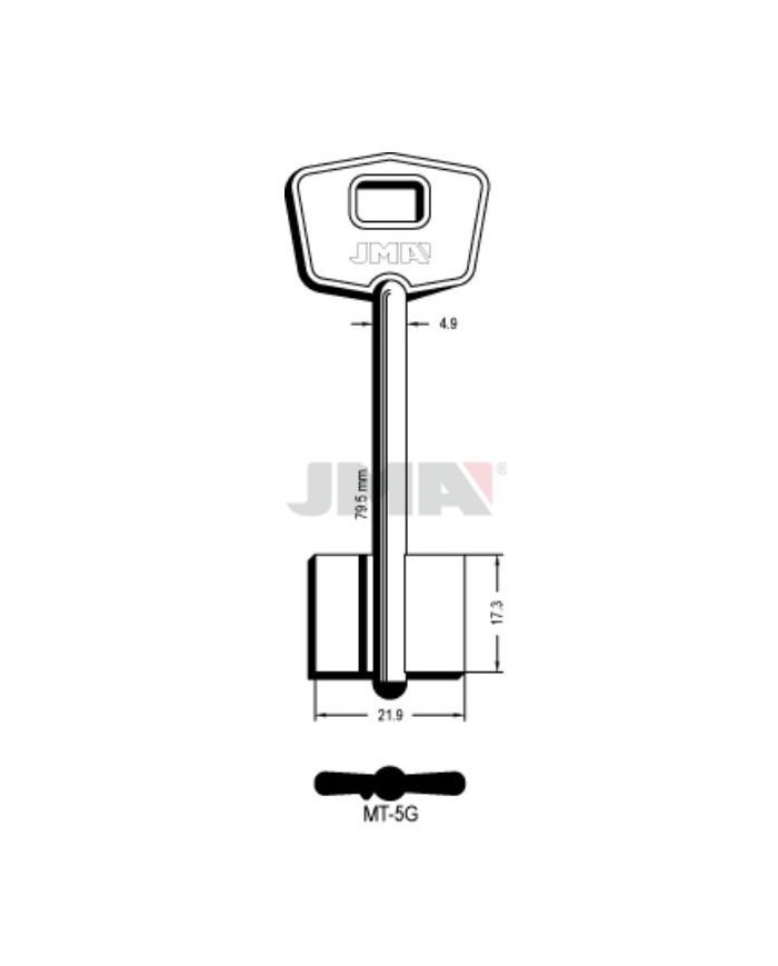 LLAVES BRUTO GORJA MT-5G     LATON