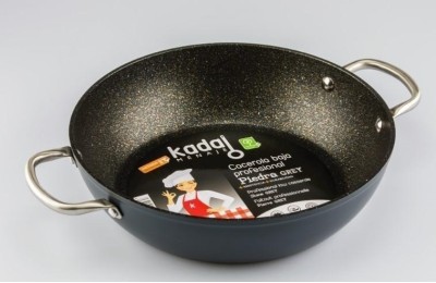 CACEROLA CON TAPA KADAL PIEDRA BLACK 36CM.