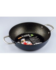 CACEROLA CON TAPA KADAL PIEDRA BLACK 28CM.