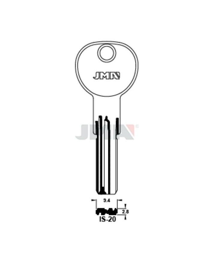 LLAVES BRUTO SEGURIDAD IS-20     LATON