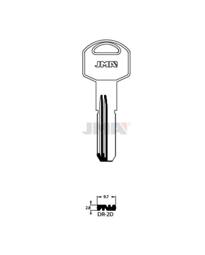 LLAVES BRUTO SEGURIDAD DR-2D     LATON