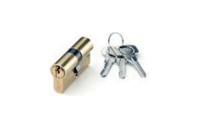 CILINDRO YALE LATONADO 70 MM. LEVA CORTA 30X40 LLAVES IGUALES 39318J