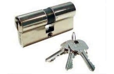 CILINDRO YALE NIQUELADO 70 MM. LEVA CORTA 30X40 LLAVES IGUALES 37010J