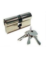 CILINDRO YALE NIQUELADO 70 MM. LEVA CORTA 35X35 LLAVES IGUALES 39318J