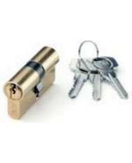 CILINDRO YALE LATONADO 70 MM. LEVA CORTA 35X35 LLAVES IGUALES 37010J