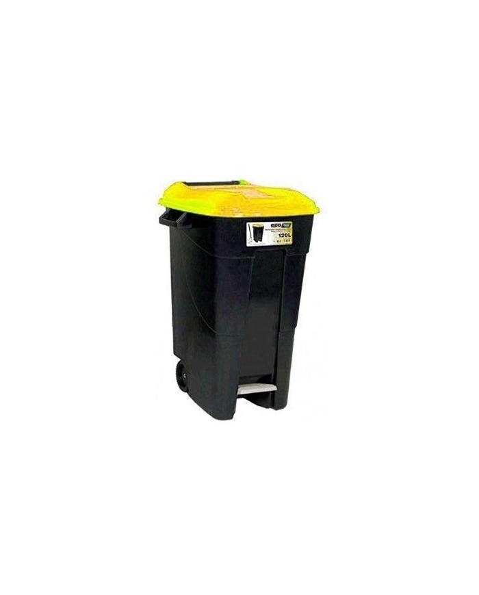 CONTENEDOR TAYG AMARILLO C/RU+PEDAL 120L 423017