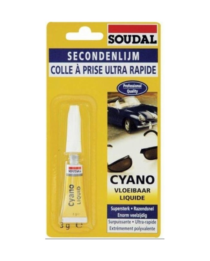 PEGAMENTO CIANOCRILATO SOUDAL  3 GRS.
