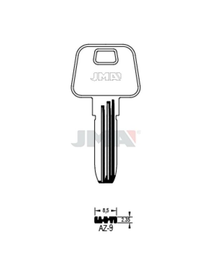 LLAVES BRUTO SEGURIDAD AZ-9      ALPACA