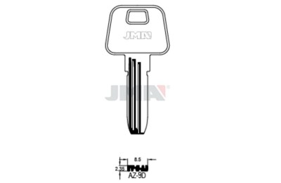 LLAVES BRUTO SEGURIDAD AZ-9D     ALPACA