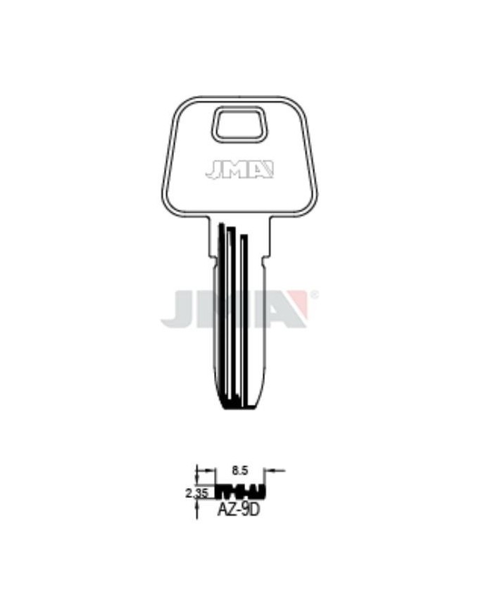 LLAVES BRUTO SEGURIDAD AZ-9D     ALPACA