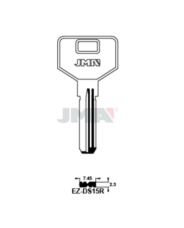 LLAVES BRUTO SEGURIDAD EZ-DS15R  LATON