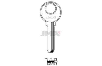 LLAVES BRUTO SEGURIDAD FAC-19    ALPACA