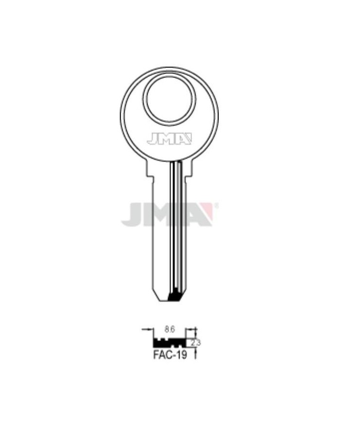 LLAVES BRUTO SEGURIDAD FAC-19    ALPACA