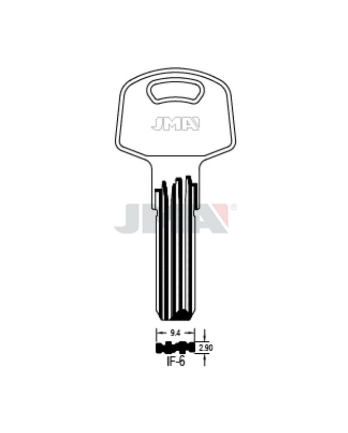 LLAVES BRUTO SEGURIDAD IF-6      LATON