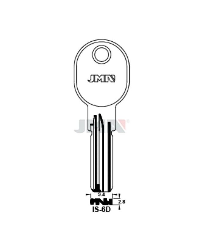 LLAVES BRUTO SEGURIDAD IS-6D     LATON
