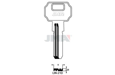 LLAVES BRUTO SEGURIDAD LIN-21D   LATON
