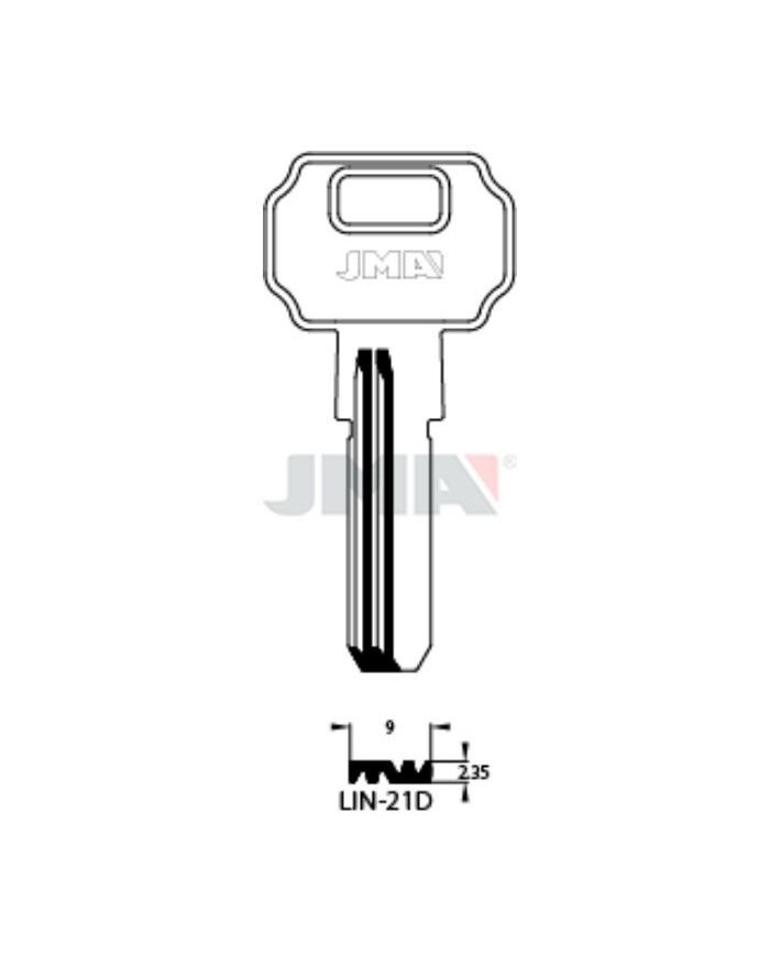 LLAVES BRUTO SEGURIDAD LIN-21D   LATON