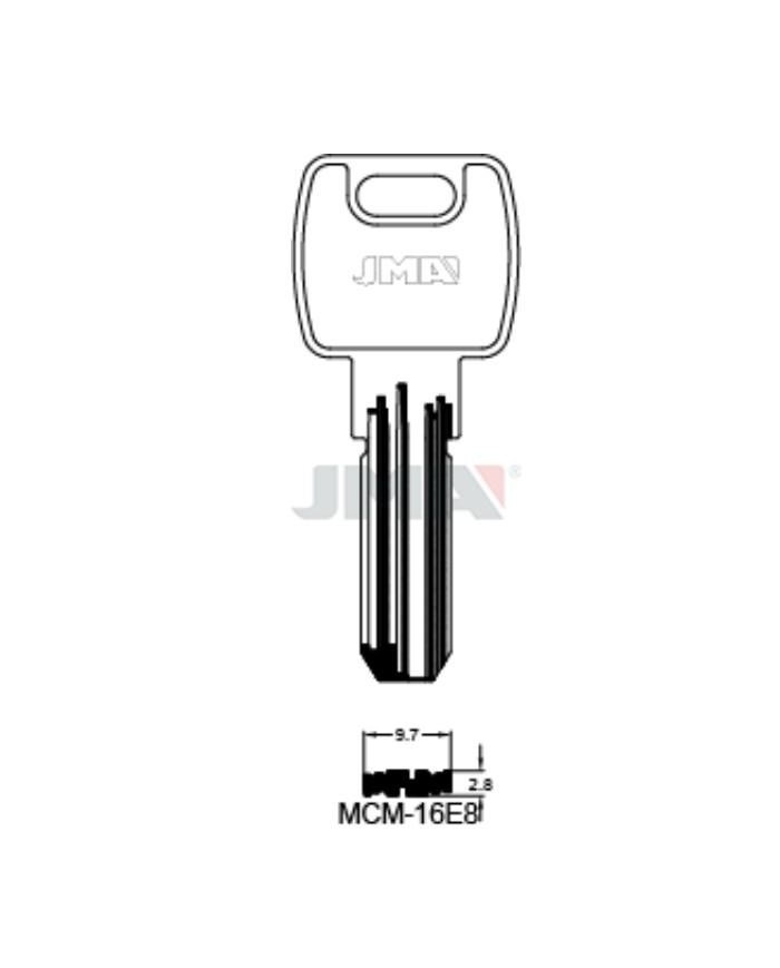 LLAVES BRUTO SEGURIDAD MCM-16E8  LATON